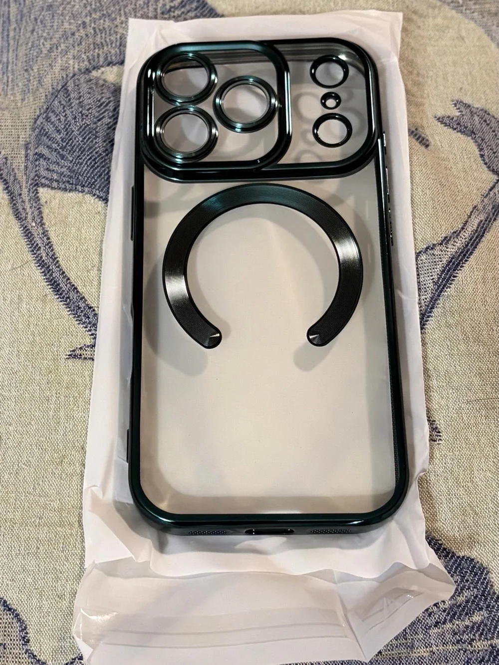 KANGHAR MagSafe Clear Case Dark Green for iPhone 16 Pro Max